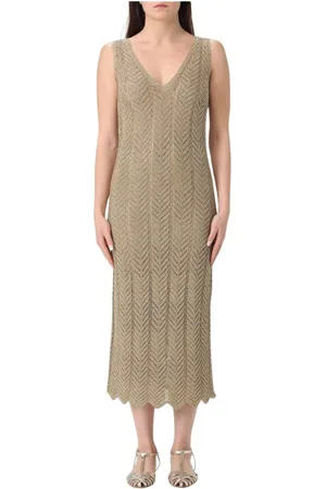 Twin-Set Mujer, Vestidos, Amarillo, Talla: XS