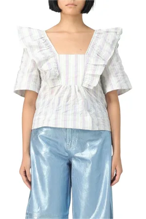 Ganni Mujer, Blusas y Camisas, Verde, Talla: XS