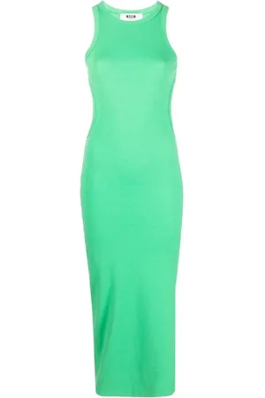 Msgm Mujer, Vestidos, Verde, Talla: M