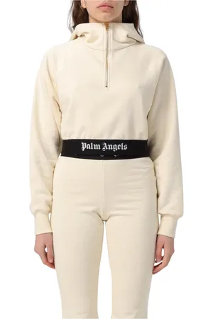 Palm Angels Mujer, Sudaderas, Blanco, Talla: M