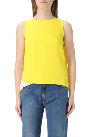 Msgm Mujer, Camisetas, Amarillo, Talla: S