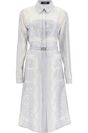 VERSACE Mujer, Vestidos, Gris, Talla: L