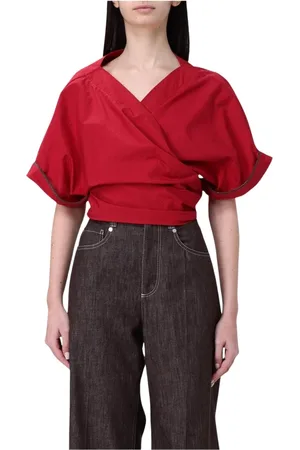 Brunello Cucinelli Mujer, Blusas y Camisas, Rojo, Talla: M
