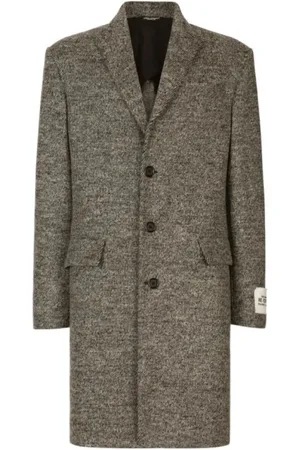 Dolce & Gabbana Hombre, Abrigos, Gris, Talla: L