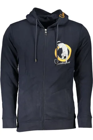 Roberto Cavalli Hombre, Sudaderas, Azul, Talla: 3XL