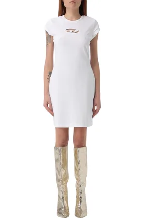 Diesel Mujer, Vestidos, Blanco, Talla: M