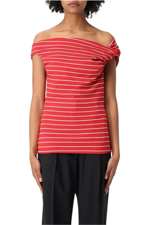 Msgm Mujer, Blusas y Camisas, Rojo, Talla: S