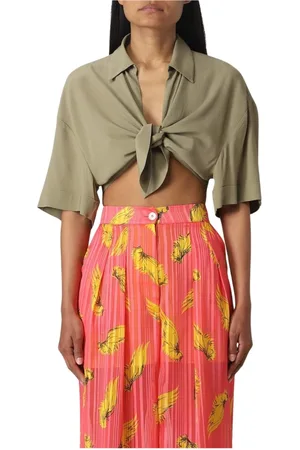 SEMICOUTURE Mujer, Blusas y Camisas, Verde, Talla: XS