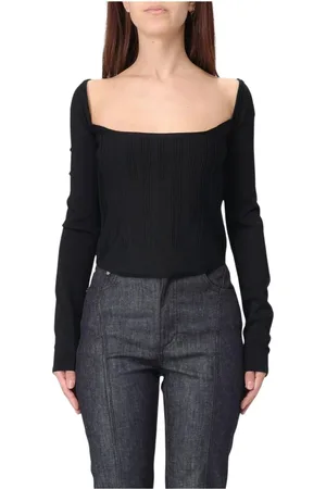 MUGLER Mujer, Camisetas, Negro, Talla: M