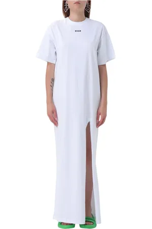 Msgm Mujer, Vestidos, Blanco, Talla: S