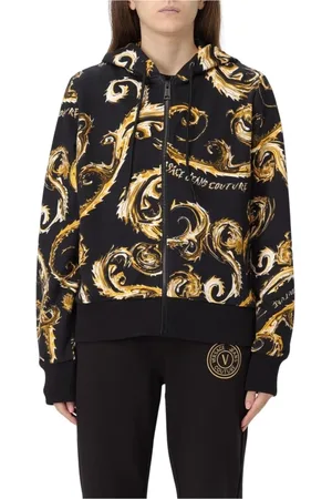 VERSACE Mujer, Sudaderas, Negro, Talla: M