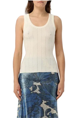 Etro Mujer, Camisetas, Blanco, Talla: S
