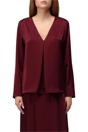 HANITA Mujer, Blusas y Camisas, Rojo, Talla: S