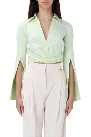 Elisabetta Franchi Mujer, Blusas y Camisas, Verde, Talla: XS