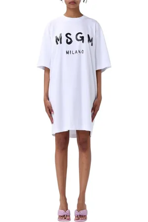 Msgm Mujer, Vestidos, Blanco, Talla: S