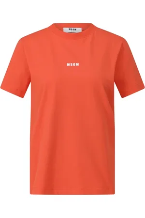 Msgm Mujer, Camisetas, Naranja, Talla: M