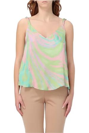 Pinko Mujer, Camisetas, Verde, Talla: M