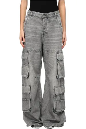 Diesel Mujer, Vaqueros, Gris, Talla: W24