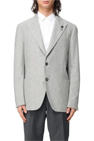 LARDINI Hombre, Chaquetas, Gris, Talla: L