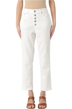 Dondup Mujer, Vaqueros, Blanco, Talla: W27