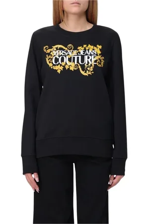 VERSACE Mujer, Sudaderas, Negro, Talla: 2XS