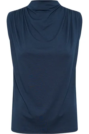 My Essential Wardrobe Mujer, Camisetas, Azul, Talla: L