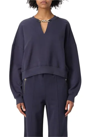 Twin-Set Mujer, Sudaderas, Azul, Talla: L