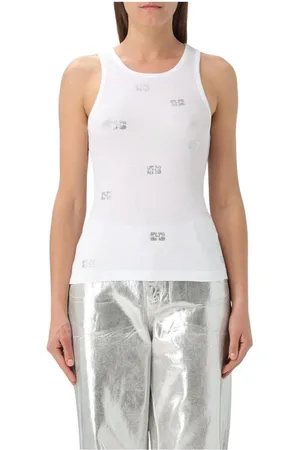 Ganni Mujer, Camisetas, Blanco, Talla: S