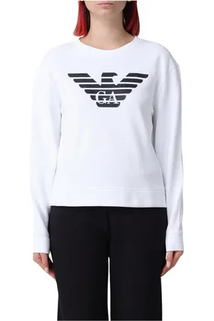 Emporio Armani Mujer, Sudaderas, Blanco, Talla: M