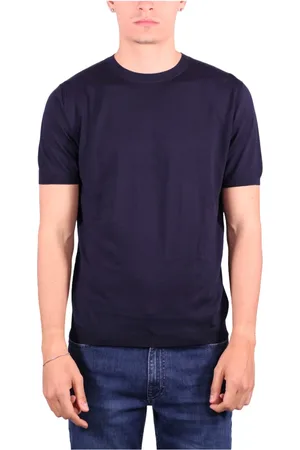 KANGRA CASHMERE Hombre, Camisetas, Azul, Talla: L