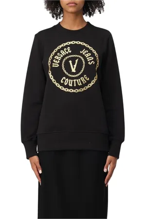 VERSACE Mujer, Sudaderas, Negro, Talla: M