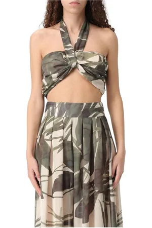 HANITA Mujer, Camisetas, Verde, Talla: XS