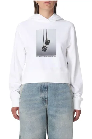 Palm Angels Mujer, Sudaderas, Blanco, Talla: S