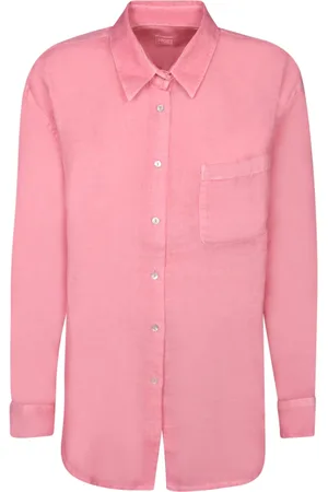 120% Lino Mujer, Blusas y Camisas, Rosa, Talla: XS