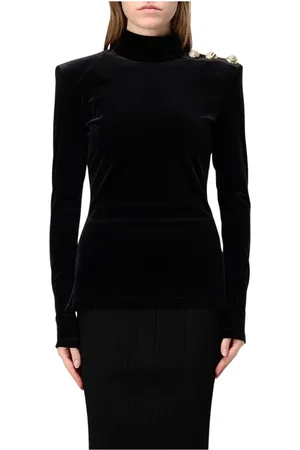 Balmain Mujer, Camisetas, Negro, Talla: M