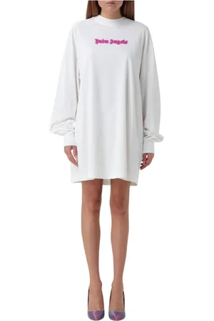 Palm Angels Mujer, Vestidos, Blanco, Talla: S