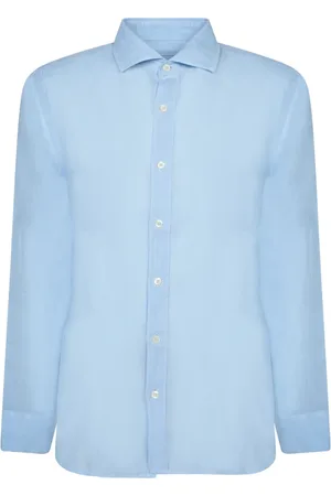 120% Lino Hombre, Camisas, Azul, Talla: XL