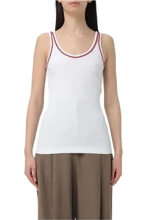 Brunello Cucinelli Mujer, Camisetas, Blanco, Talla: L
