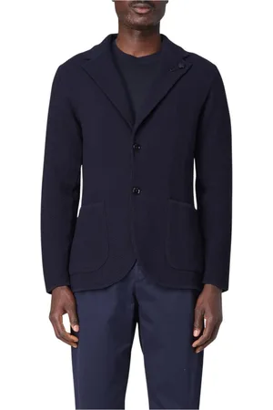 LARDINI Hombre, Chaquetas, Azul, Talla: L