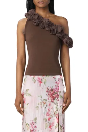 BLUMARINE Mujer, Camisetas, Marrón, Talla: S