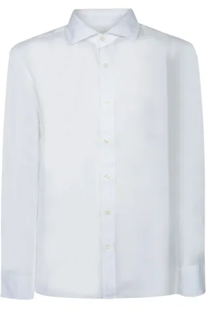 120% Lino Hombre, Camisas, Blanco, Talla: L