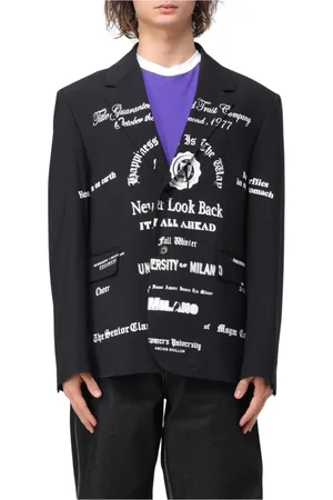 Msgm Hombre, Chaquetas, Negro, Talla: XL