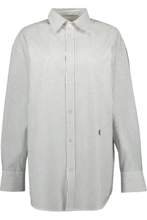 Saint Laurent Mujer, Blusas y Camisas, Gris, Talla: M