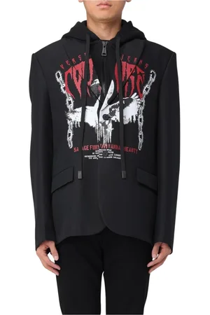 VERSACE Hombre, Chaquetas, Negro, Talla: XL
