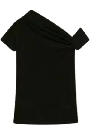 Twin-Set Mujer, Camisetas, Negro, Talla: S