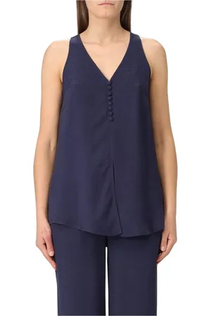 Emporio Armani Mujer, Camisetas, Azul, Talla: L