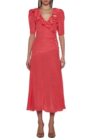 Alessandra Rich Mujer, Vestidos, Rojo, Talla: S