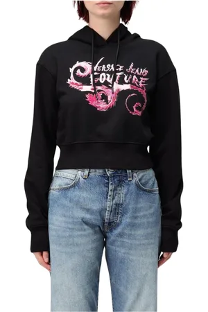VERSACE Mujer, Sudaderas, Negro, Talla: M