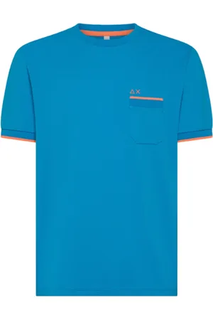 sun68 Hombre, Camisetas, Azul, Talla: L