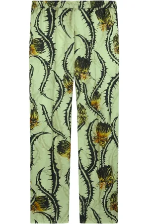 DRIES VAN NOTEN Hombre, Pantalones, Verde, Talla: L